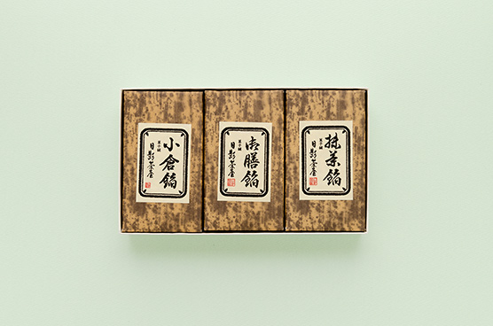 3本入り（小倉餡、御膳餡、抹茶餡）